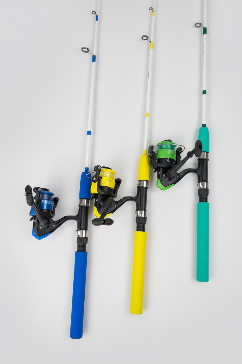 Vara Jp 1,5 m + molinete 1 rolamento montado
