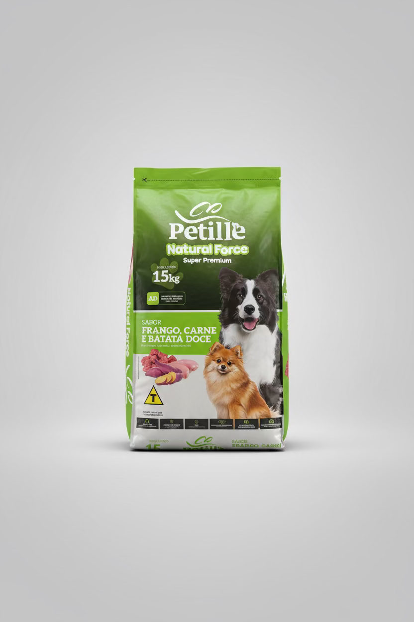Petille Natural force Ração super premium