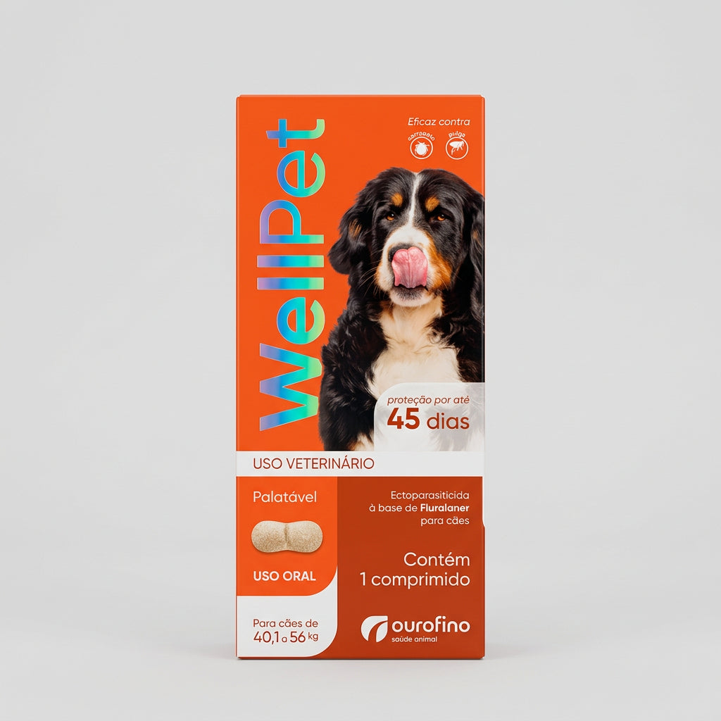 Wellpet - Solução para pulgas e carrapatos 45 dias