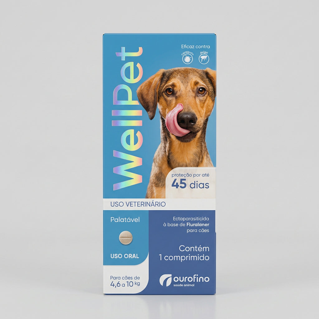 Wellpet - Solução para pulgas e carrapatos 45 dias