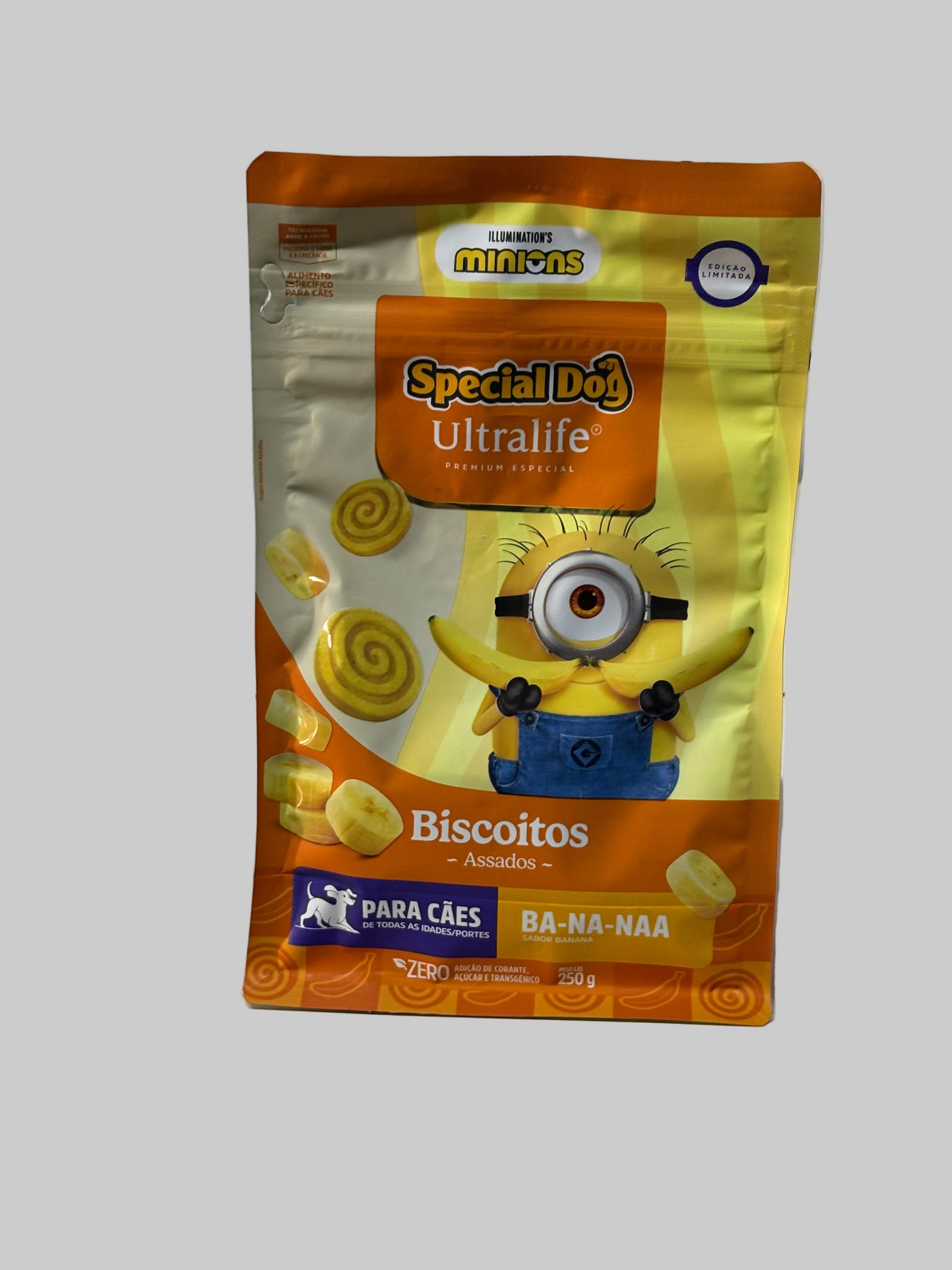 Biscoito Special dog Banana - Minions edição limitada