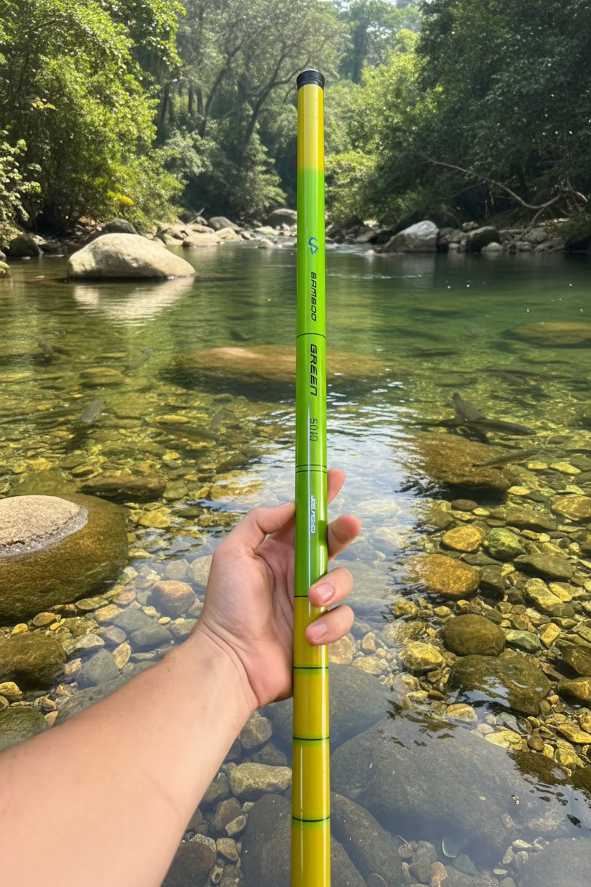Vara telescópio bambu