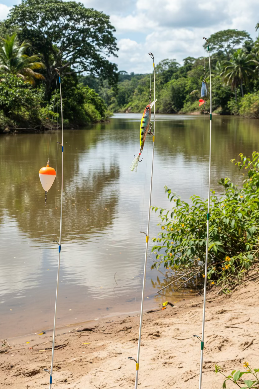 Vara Jp 1,5 m + molinete 1 rolamento montado