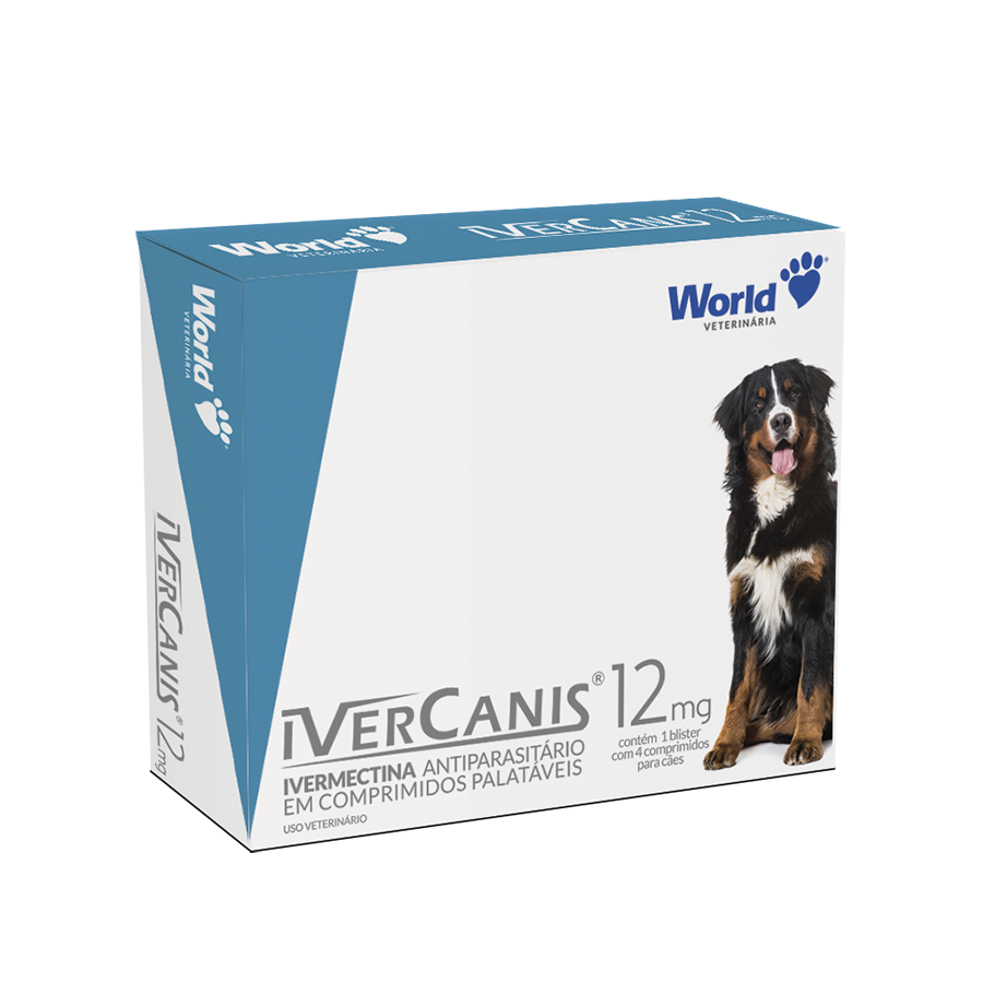 Ivercanis 12mg - Ivermectina anti-parasitas (para 60kg)