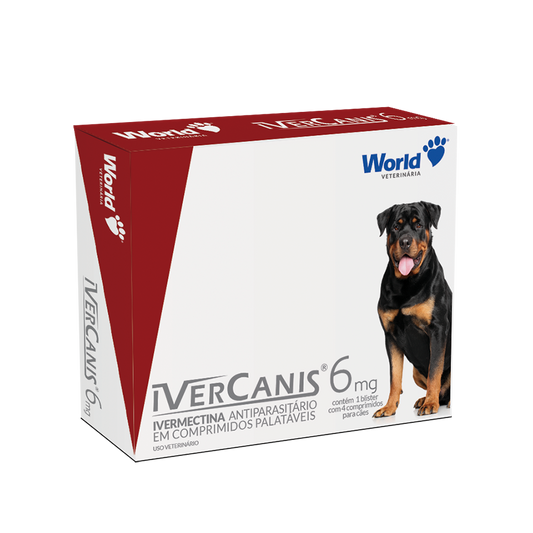 Ivercanis 6mg - Ivermectina anti-parasitas (para 30kg)