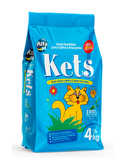 Kets - Areia sanitária 4kg
