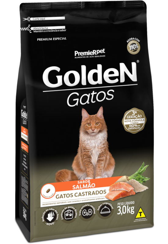 GoldeN® Gatos Castrados Salmão