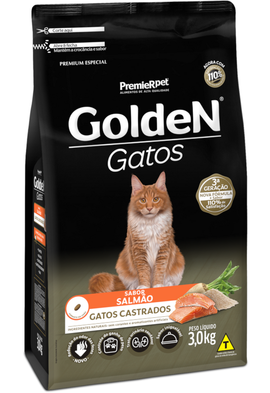 GoldeN® Gatos Castrados Salmão