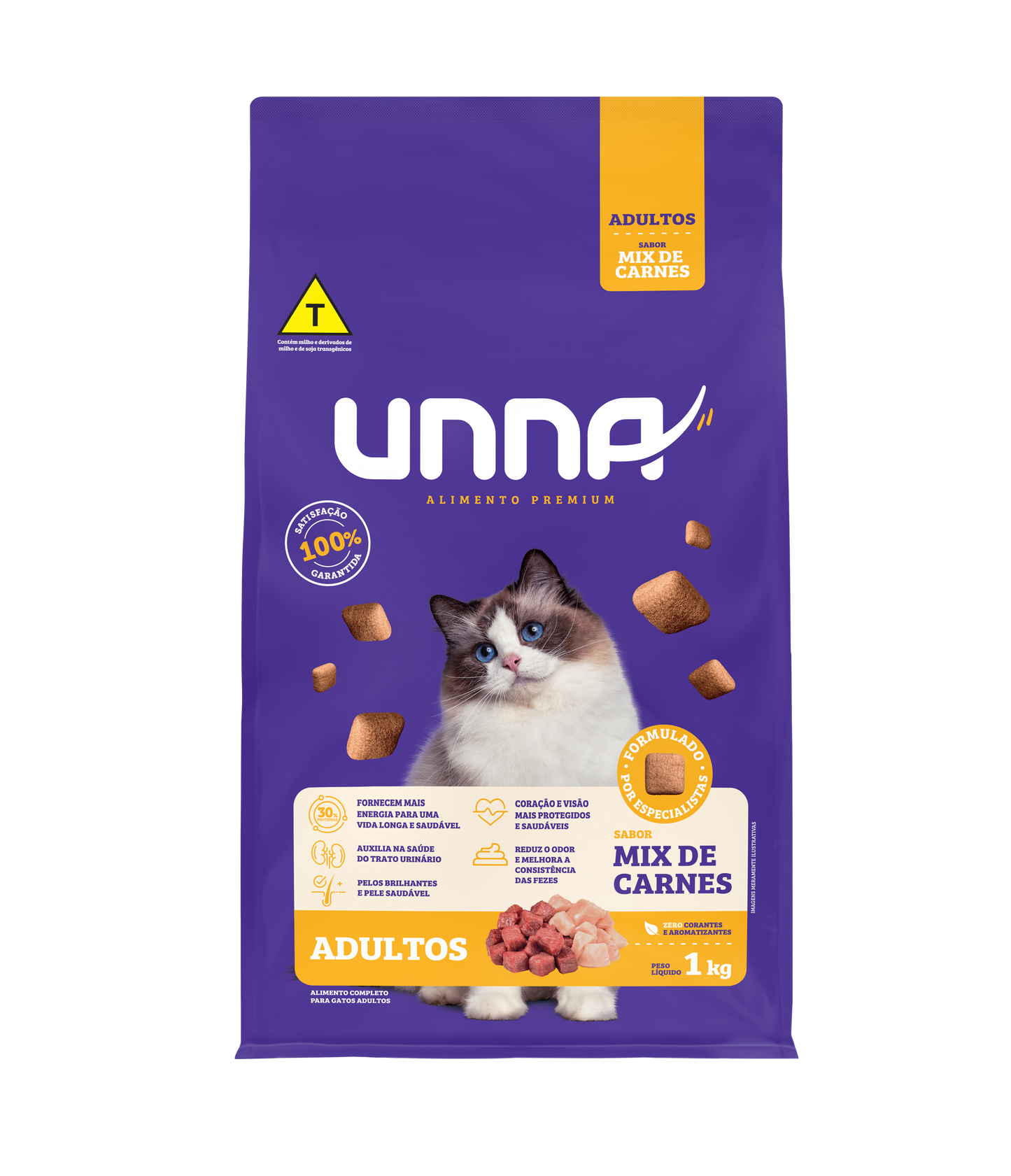 UNNA GATOS ADULTOS - SABOR MIX DE CARNES