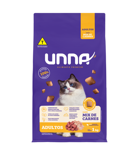 UNNA GATOS ADULTOS - SABOR MIX DE CARNES