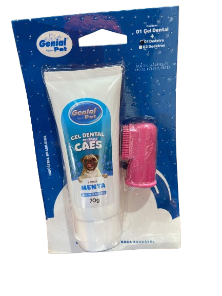 Gel dental para cães + dedeira