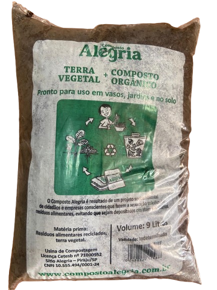 Terra Vegetal + Composto Orgânico 9l