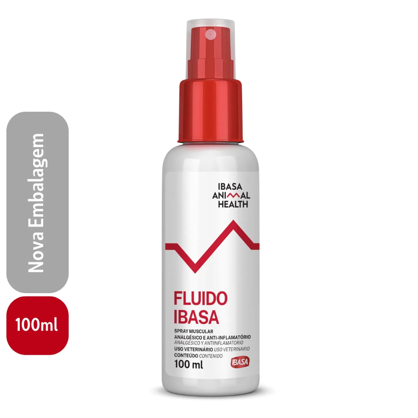 Fluido Muscular Spray Ibasa 100ml - Anti-Inflamatório e Analgésico Tópico