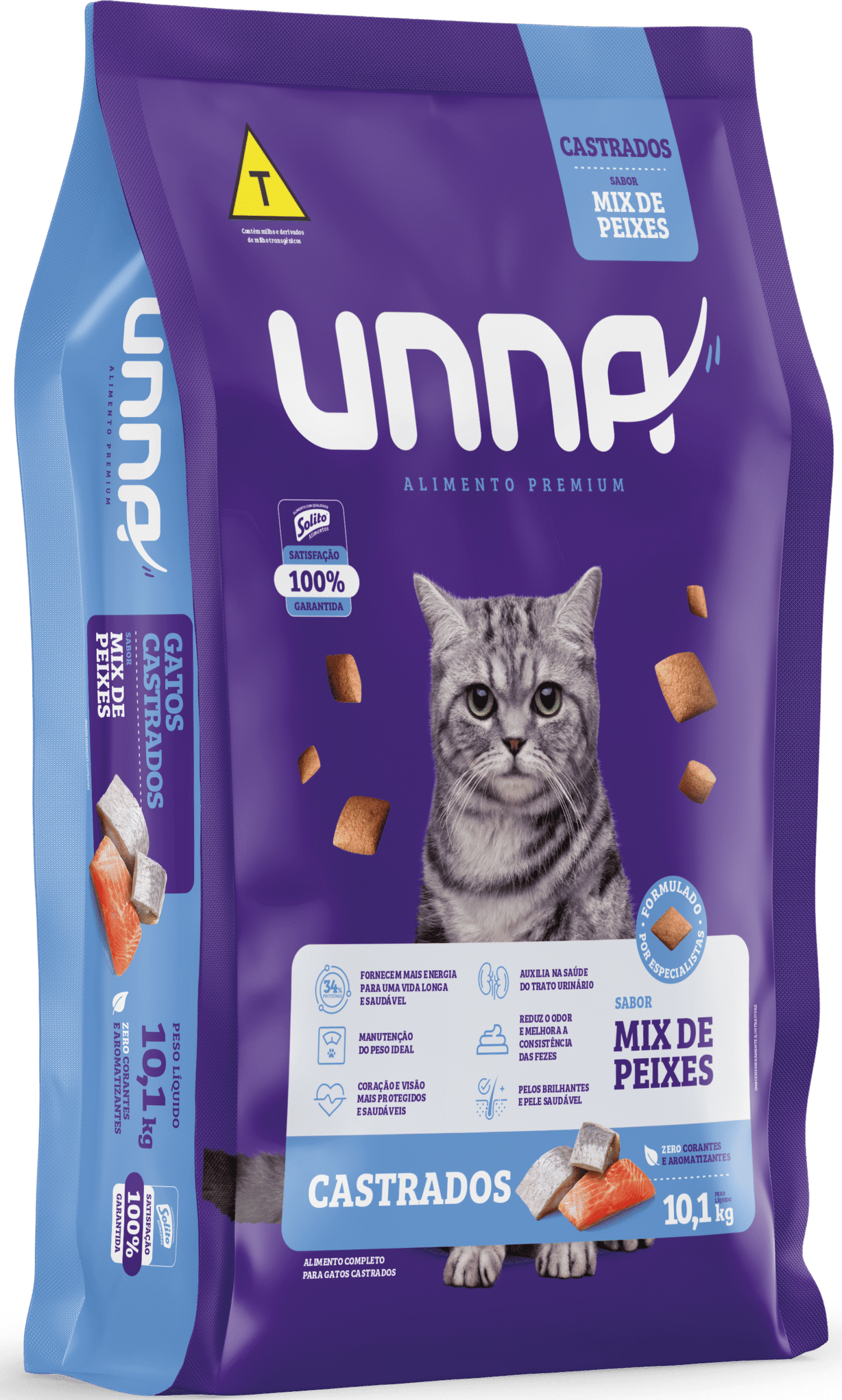 Unna gatos Castrados - Mix de peixes